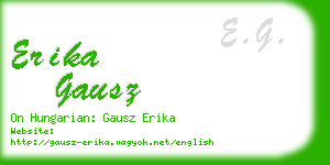 erika gausz business card